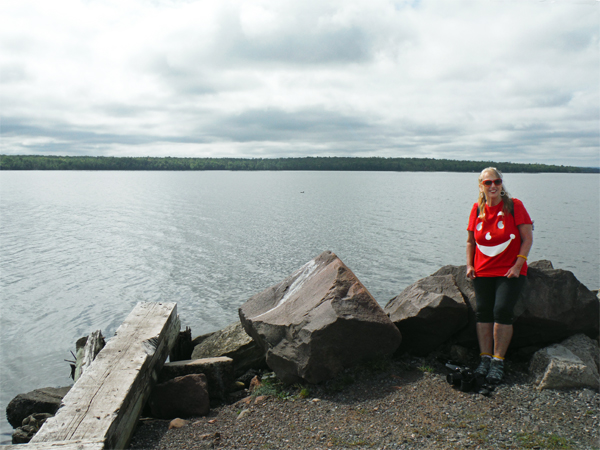 Karen Duquette at Lake Gogebic 
